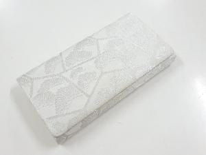 リサイクル　銀糸笠松模様織り出し和装バッグ